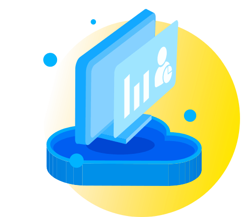 商旗10.5云平台应用中心示意图，集成云会员营销与云报表分析工具，支持第三方系统API对接与数据授权导出，保障零售业数据安全与区块链化管控